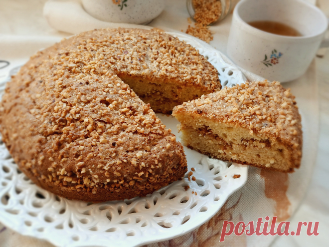 Ореховый пирог 404 ккал рецепт с фото пошаговый от Олеся - Овкусе.ру