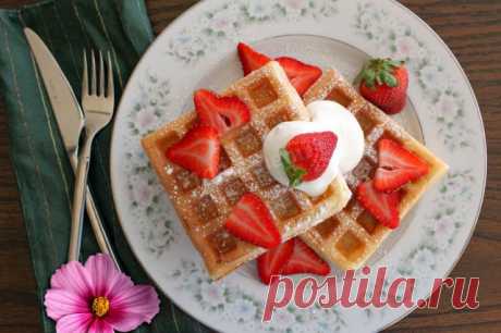 Бельгийские вафли в мультипекаре рецепт с фото - 1000.menu