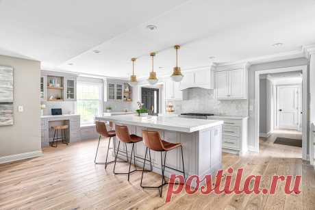 Фотоохота: Мини-кабинет на кухне | Houzz Россия