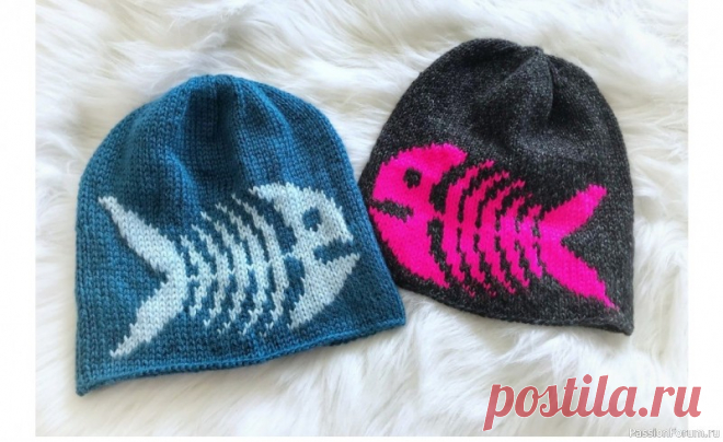 Шапка с узором 