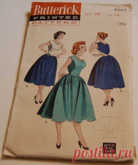 Попытка повтора ретро-выкройки (Diy) / Выкройки ретро /