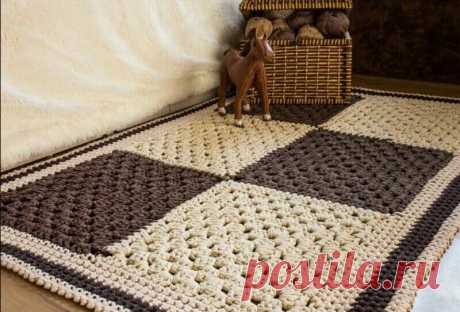 Чудесная подборка ковриков крючком: от самых простых до сложных вариантов | Рукоделие в жизнь | Павлычева Ирина | Дзен