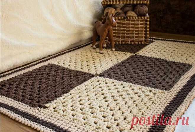 Чудесная подборка ковриков крючком: от самых простых до сложных вариантов | Рукоделие в жизнь | Павлычева Ирина | Дзен