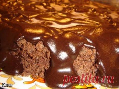 Шоколадный песочный торт.