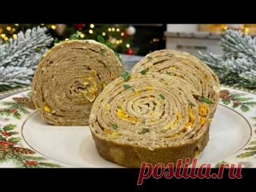 🍖ПЕЧЕНОЧНЫЙ РУЛЕТ🍖 #печёночныйрулет #рулетизпечени #liverroll #rollrecipe #закуски #appetizer