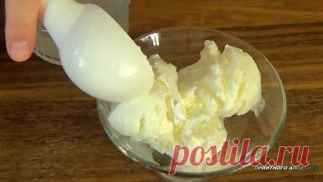 Мороженое пломбир Проще простого из трех ингредиентов