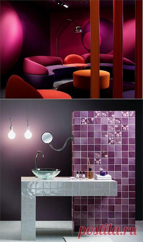 Фиолетовый цвет в интерьере | Квартирный вопрос