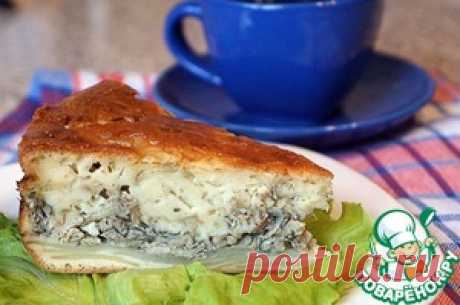 Пирог заливной с мойвой - кулинарный рецепт