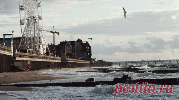 На побережье Калининградской области циклоны и штормы размыли пляжи