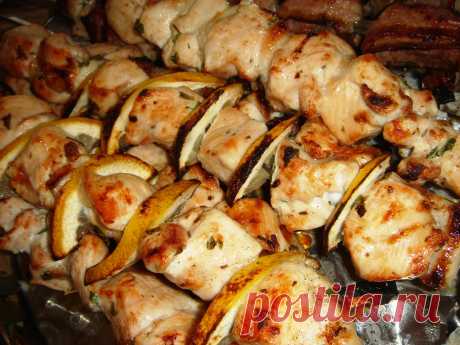 Шашлык из филе куриной грудки