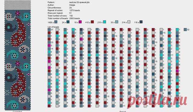 Узоры для вязанных жгутиков-шнуриков 14 | biser.info - всё о бисере и бисерном творчестве