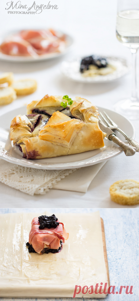 Запечено Бри с прошуто и боровинки / Prosciutto Blueberry Brie en Croute