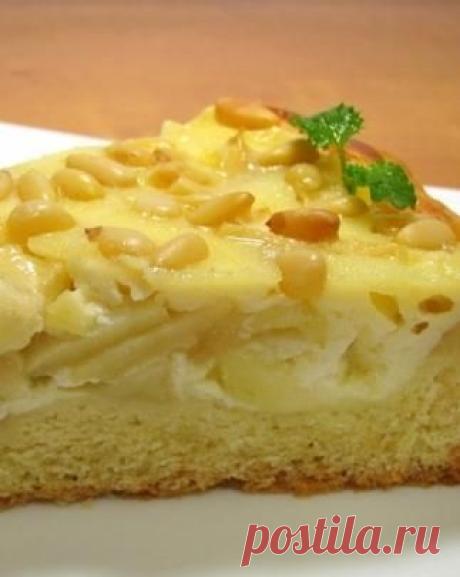 ПИРОГ С ЯБЛОКАМИ И КЕДРОВЫМИ ОРЕШКАМИ