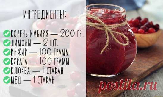 ПРОТИВОВИРУСНЫЙ ИМБИРНЫЙ МЕД — ВКУСНЯТИНА!
Имбирь на востоке всегда был в почете, ведь он как нельзя лучше восстанавливает защитные силы нашего организма. Имбирный мед — восточный рецепт, который дошел и до нас.
Именно имбирь обладает множеством противовирусных свойств, а поэтому — один из лучших для нашего иммунитета. Рецепт имбирного меда простой и вкусный. Заготовить его на зиму — отличное решение.
Ингредиенты:
 корень имбиря — 200 гр.
 лимоны — 2 шт.
 инжир — 100 грамм
 курага — 100 г