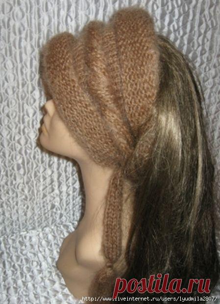 Повязки на голову спицами от Жариковой Екатерины.