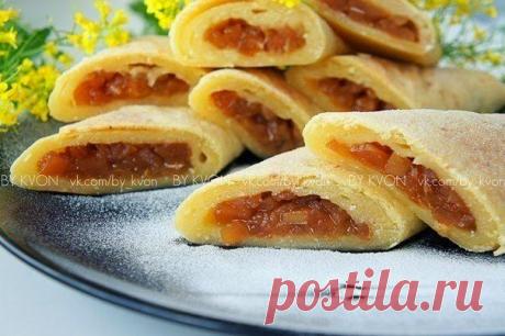 шеф-повар Одноклассники: Творожный рулет с яблоками