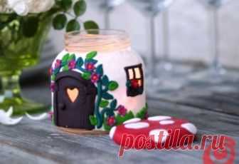 Банки-склянки превращаются .. в забавные шкатулки — Делаем руками