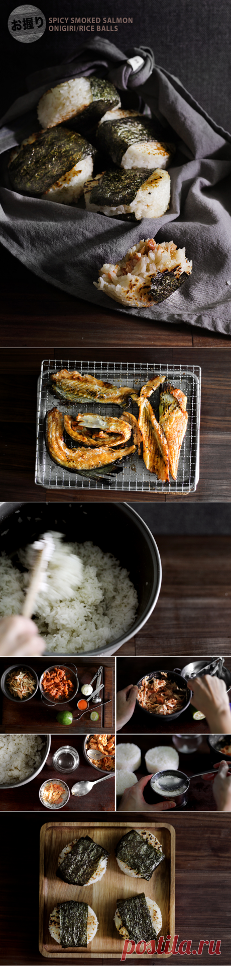 гипотетически дикий лосось онигири - Леди и Pups - сердитый блог пищи