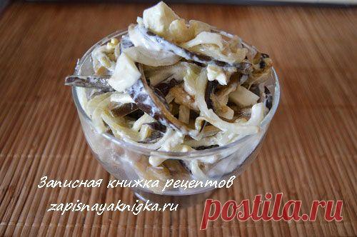 Салат с баклажанами и яйцами | Записная книжка рецептов Анюты