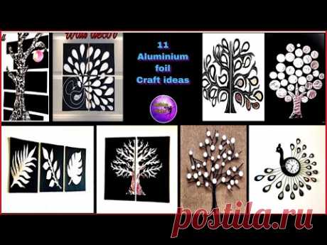 (188) 11 Aluminium foil craft ideas part - 1 | Fashion pixies | art and craft | Foil paper crafts - YouTube