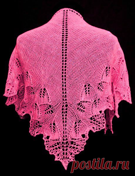 Шаль Гинкго (Ginkgo Shoulderette) | САМОБРАНОЧКА - сайт для рукодельниц, мастериц