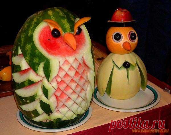 Искусство из ягод и овощей.. | Страна Полезных Советов