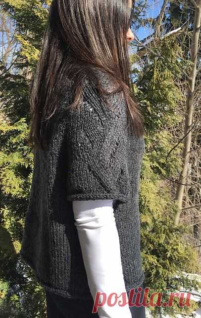 Джемпер из толстой пряжи Spring Cape - Вяжи.ру