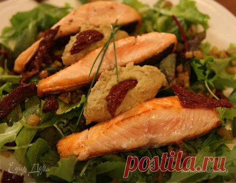 Семга с баклажанным пюре | Официальный сайт кулинарных рецептов Юлии Высоцкой