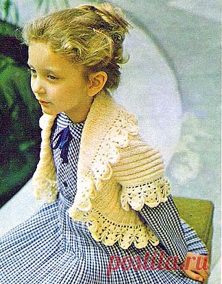 Вязание болеро для девочки спицами. Схемы и описание, видео