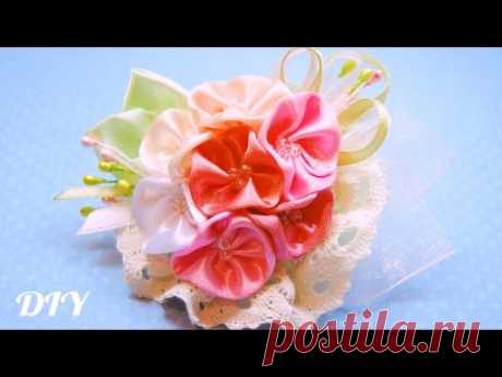 Украшение в стиле Шебби Шик. Мастер-класс / Shabby chic brooch / Tutorial / ✿ NataliDoma