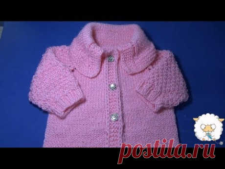 Casaquinho de bebê em trico | Acabamentos.