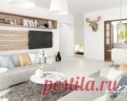 Salon z kuchnią - styl Nowoczesny