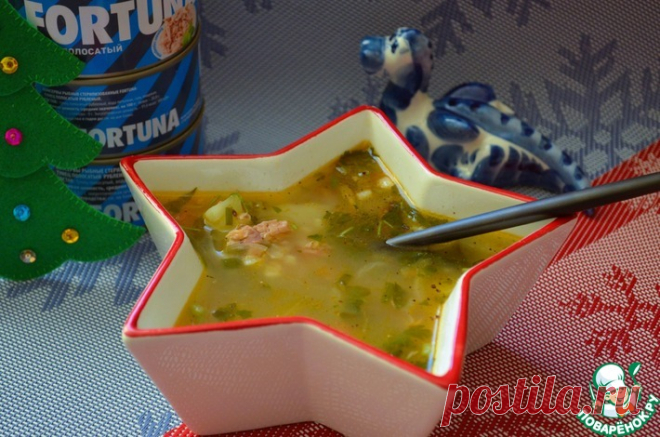 Рассольник с тунцом и булгуром Кулинарный рецепт