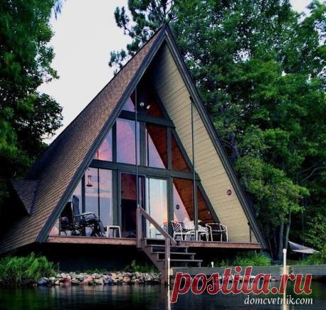Дом-шалаш — оригинальная альтернатива стандартным загородным домам | domcvetnik.com