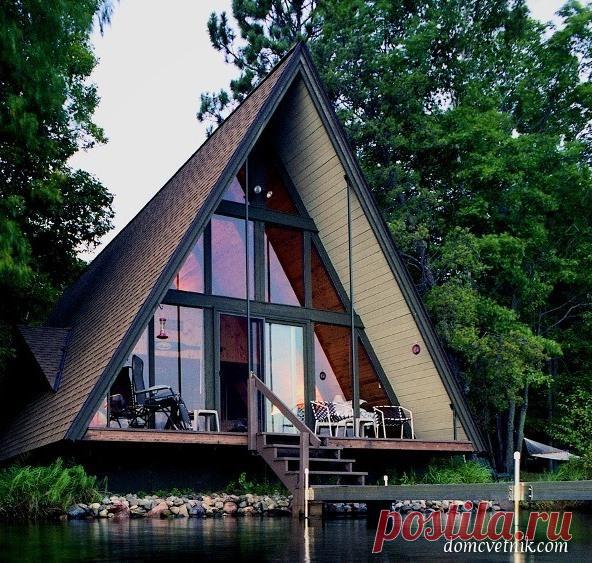 Дом-шалаш — оригинальная альтернатива стандартным загородным домам | domcvetnik.com