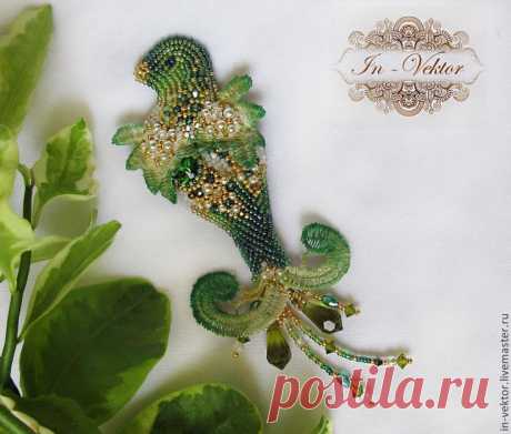 (31) Безуглая Ольга | Beaded Pendant # Beaded Brooch # Beaded Bead | Pint…