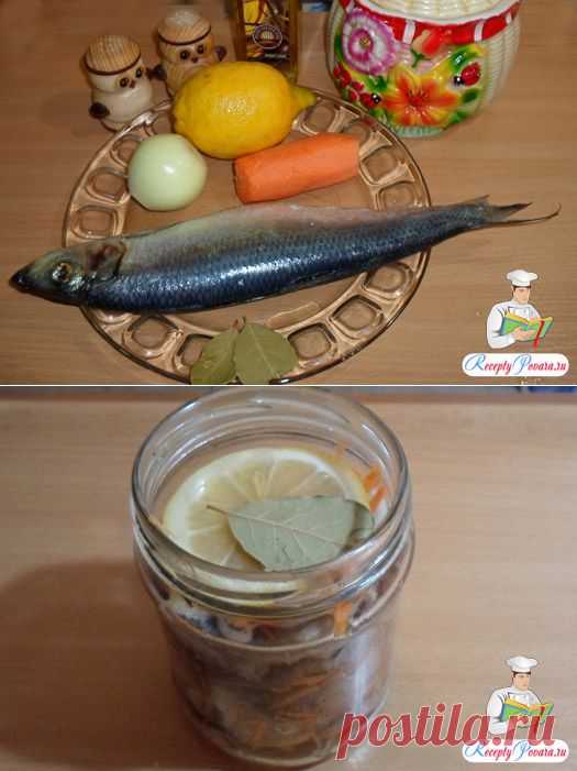 Селёдка по-голландски с морковкой и лимоном