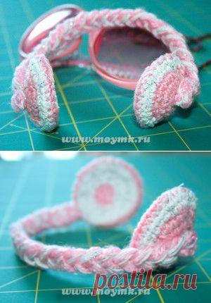 Вязаные наушники