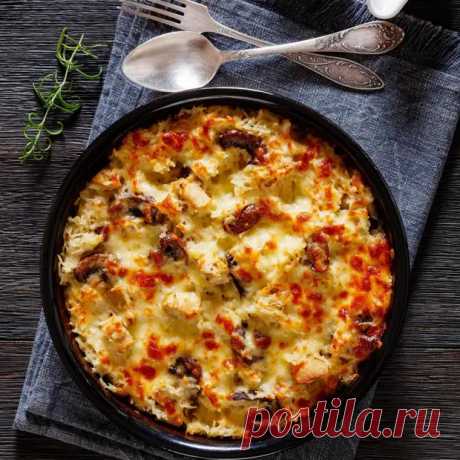 Нежная запеканка с грибами и сыром моцарелла - Parents.ru - Медиаплатформа МирТесен
