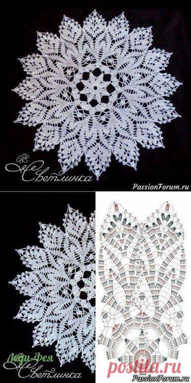 Вяжем красивые салфетки