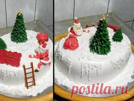 УКРАШЕНИЕ НОВОГОДНЕГО ТОРТА от SWEET BEAUTY СЛАДКАЯ КРАСОТА, cake decoration
