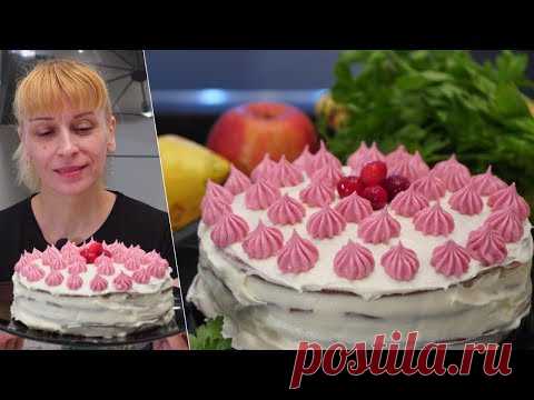 Бисквитный торт на сковороде! Простой рецепт десерта к чаю на день рождения!