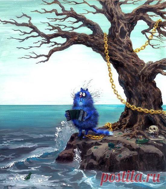 Синие коты художницы Ирины Зенюк (Рины З.)