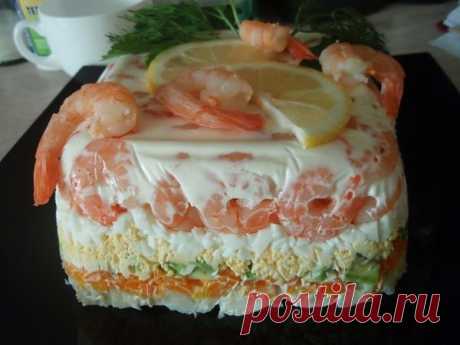 Холодные блюда и закуски из морепродуктов..