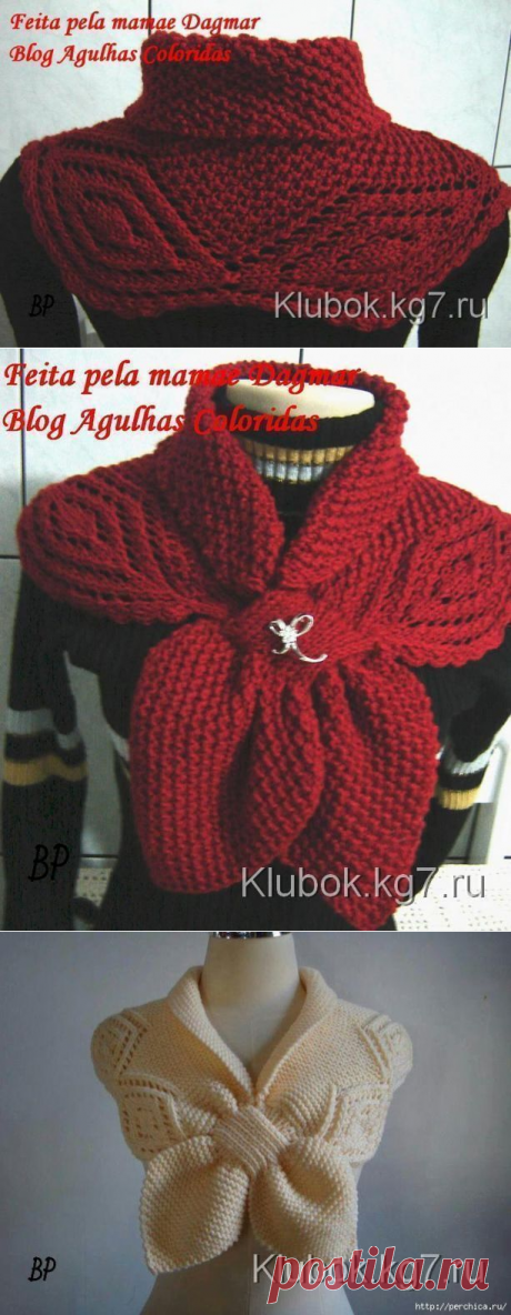 Замечательная накидка для тепла и красоты: идея и схема рисунка — Сделай сам, идеи для творчества - DIY Ideas