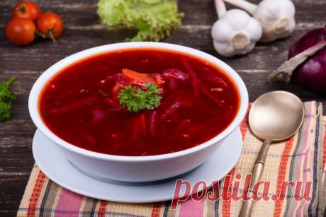 Диетический борщ без зажарки