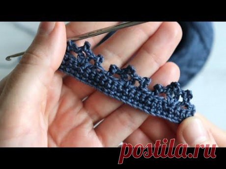 Простая кайма крючком. Как вязать | SOVA Вязание Пульс Mail.ru Простая кайма крючком. Как вязать