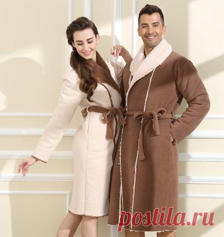 Aliexpress.com: Купить Qianxiu марка пижамы мода сгущает Soild халат мужчины и женщины Большой размер пижамы и одеяние бесплатная доставка из Надежный моды пункт поставщиков на Qianxiu Official Flagship Store