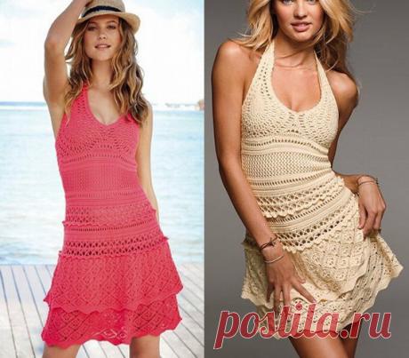 Пляжное платье крючком от Victoria’s Secret - Колибри Представляем вам очередное головокружительное летнее платье от Victoria's Secret. Коллекциями вязаны