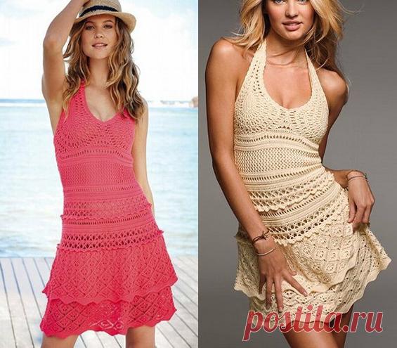 Пляжное платье крючком от Victoria’s Secret - Колибри Представляем вам очередное головокружительное летнее платье от Victoria's Secret. Коллекциями вязаны